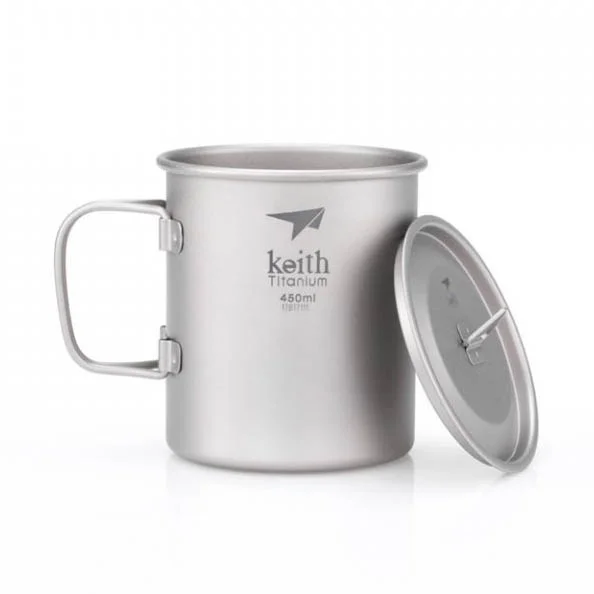 Keith Titanium Mug 450 ml with Lid
