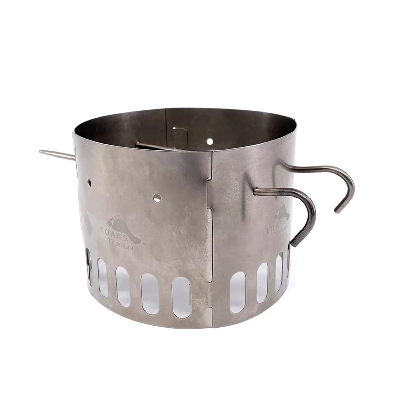 Toaks Titanium Windscreen and Stand for Alcohol Stove
