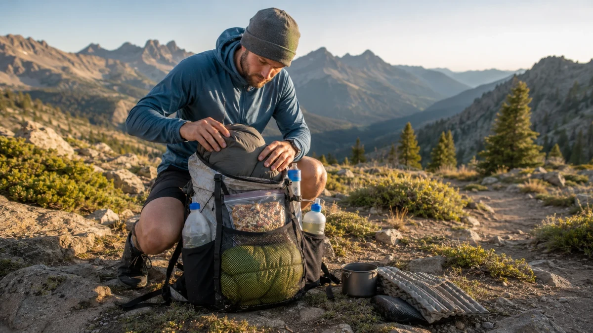 How to Pack a Backpack for Ultralight Hiking: 4-Zone Method for Better Balance and Trail Access