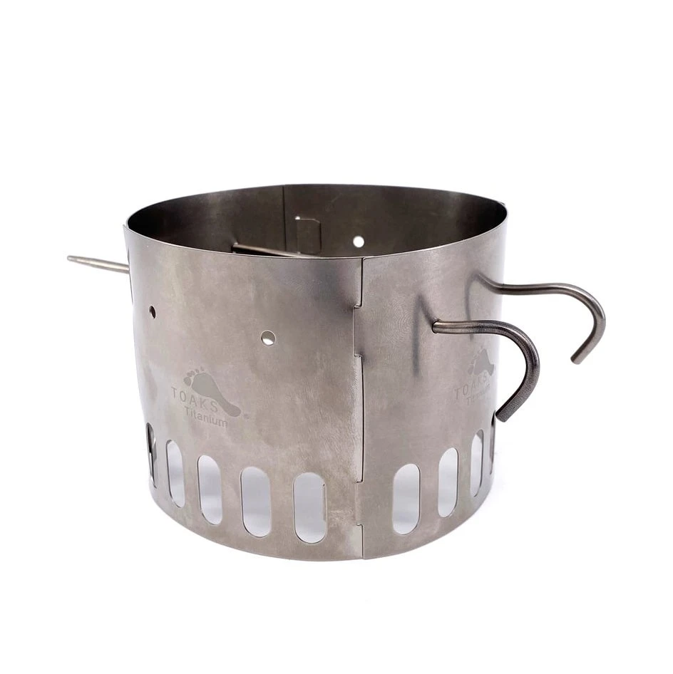 Toaks Titanium Windscreen and Stand for Alcohol Stove