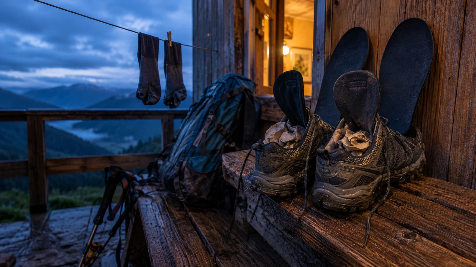How to Dry Wet Hiking Shoes Overnight Without Damage