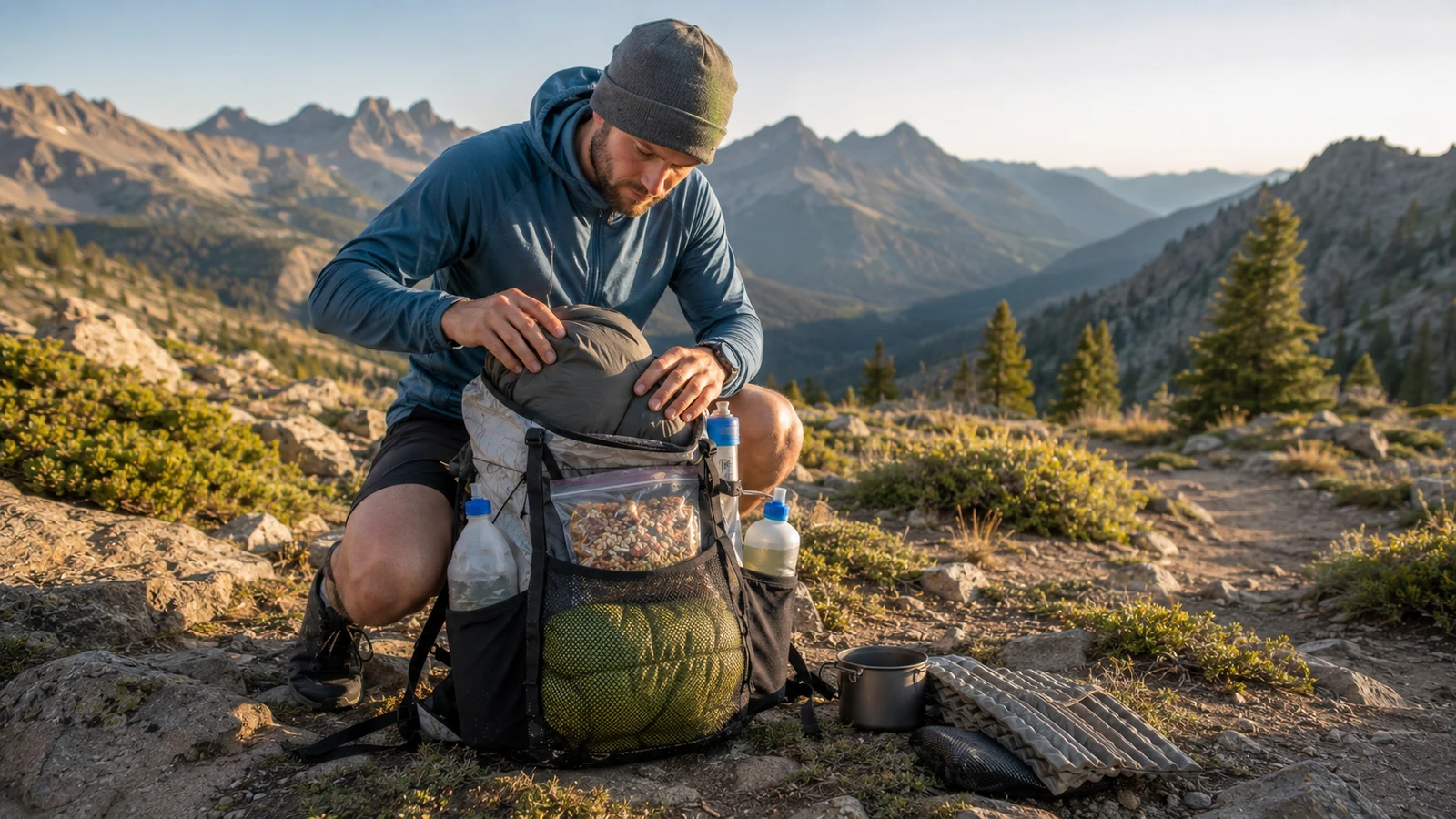 How to Pack a Backpack for Ultralight Hiking: 4-Zone Method for Better Balance and Trail Access